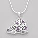Necklace With 0.95ctw Precious Stones - Genuine Amethysts and Topazes Made in 925 Sterling silver. Total item weight 6.5g Length 16in