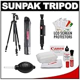 Sunpak Pro 423PX Carbon Fiber 3 Section Tripod with Compact Pistol Grip Bal ....