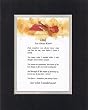 Touching and Heartfelt Poem for Fathers - Dad, You Always Knew Poem on 11 x 14 inches Double Beveled Matting