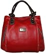 Women's Avorio Italy Purse Handbag Tote Red