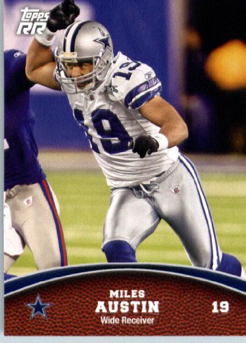 2011 Topps Rising Rookies Football Card # 8 Miles Austin - Dallas Cowboys - NFL Trading Card Protective Screwdown Display Case