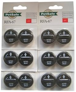 Pet Safe RFA-67D 6-Volt Battery, Economy, 6-Pack, 12 Batteries