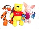 Winnie the Pooh Tigger Piglet 3 Plush Doll Stuffed Toy