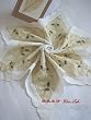 Elegant EMBROIDED Hexagonal CHRISMAS Table Cloth33"x33"
