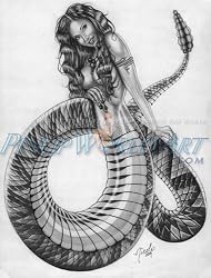 Slither Sketch Art Print Giclee' by Nicole Brune