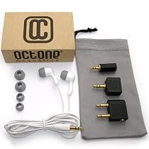 Groove Buds Noise Isolating Hi-Fi Quality In-Ear Headphone (White) - Retail ECO Version including airline adapter, stereo splitter and PDA adapter