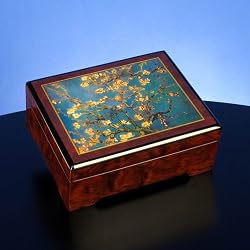 Van Gogh Almond Blossom 1890 - Musical Jewelry Box