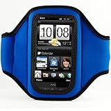 Durable Neoprene Exercise Sports Workout Armband with Adjustable Velcro Strap for Sprint HTC EVO 4G Android Smartphone + SumacLife TM Wisdom Courage Wristband