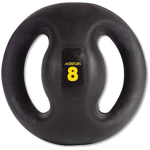Century Dual Grip Medicine Ball (Black, 8-Pound)