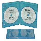 10 Empty Standard DOUBLE Blue Replacement Boxes / Cases for Blu-Ray Discs #DVBR12BRDO
