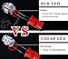 YITAMOTOR 20 X T10 Wedge 5-SMD 5050 Red LED Light bulbs W5W 2825 158 192 168 194