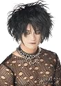 Black Goth Rocker Costume Wig