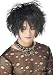 Black Goth Rocker Costume Wig