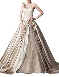 A-line Sweetheart One Shoulder   Ball Gown  Dress