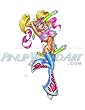 E-Girl cartoon Art Print Giclee' by Armando Huerta
