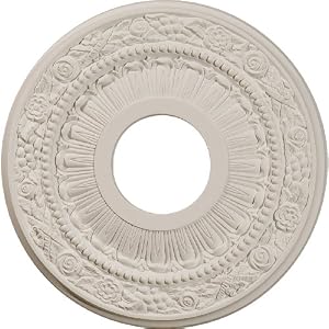 12 1 8OD x 3 5 8ID x 7 8P Versailles Ceiling Medallion by 