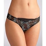 Betsey Johnson Intimates Embroidered Tulle Thong Panty at Betsey Johnson