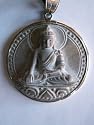 Buddha Pendant, Hand Carved in Slate
