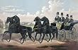 Celebrated 'Four in Hand" Stallion Team, by Currier & Ives, 1875 - 16" x 20" - Fine-Art Gicl&eacute;e Photographic Print of an Image from the Library of Congress Collection