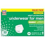 Rite Aid Underwear, for Men, Maximum Absorbency, Small/Medium, Value Pack, 30 ea