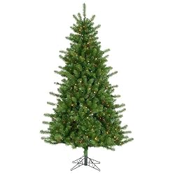 7' Pre-Lit Colorado Pine Christmas Tree - Multicolor Lights