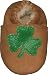 Tibet PLATEAU soft sole infant leather baby shoes with FLEECE clover