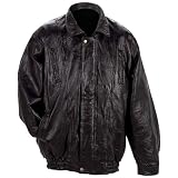 Maxam Italian Mosaic Design Genuine Top Grain Lambskin Leather Jacket