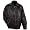 Bomber, Motorcycle Style Italian Stone Black Genuine Leather Jacket Coat (Adult x-large)