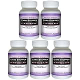 CARB STOPPER EXTREME (5 Bottles) - High Performance Carbohydrate & Starch Blocker Formula/Diet, Fat Loss, Slimming Supplement. Lose Weight WITHOUT Dieting ~ Carb Stopper Extreme