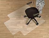 Floordirekt ECO V Bodenschutzmatte – 90x120cm – für Hartböden – mit Frontlippe