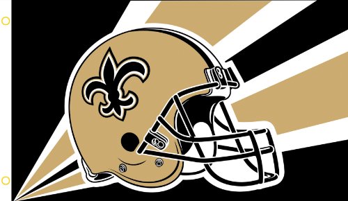 NFL New Orleans Saints 3-by-5 Foot Helmet Flag