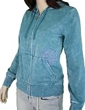 Billabong Womens Fleece Zip Up Hoodie Teal 617740-TEAL