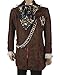 Johnny Depp Mad Hatter Alice in Wonderland 6 Pcs Coat Pants Cosplay Costume Set