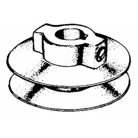 2-1/4 x 1/2 Inch Die Cast Pulley