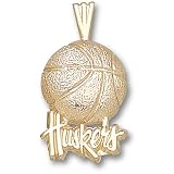 University of Nebraska Huskers Basketball Pendant (14kt)