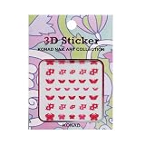 Sticker 3D Papillon Rouge (#40519) déco ongles 3D