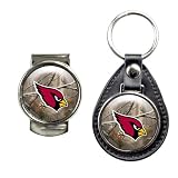 Arizona Cardinals NFL Open Field Leather Fob Key Chain & Money Clip Set