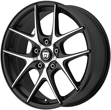 Motegi Racing MR128 Satin Black Wheel With Machined Flanged (16x7"/5x112mm, +45mm offset)