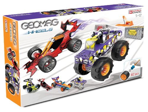 Geomag 704 - Wheels Race Large, 62-teilig