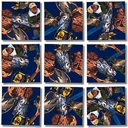 B Dazzle Fly Fishing Scramble Squares 9 Piece Puzzle