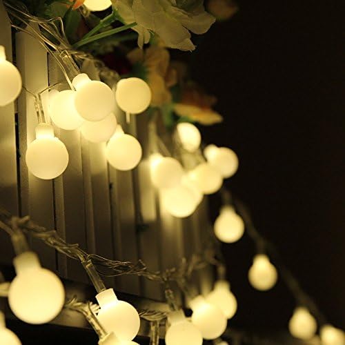 Warm White 100 LED Globe String Lights Ball Fairy Light for Garden Party Christmas Xmas Wedding New Year Indoor Outdoor Decoration