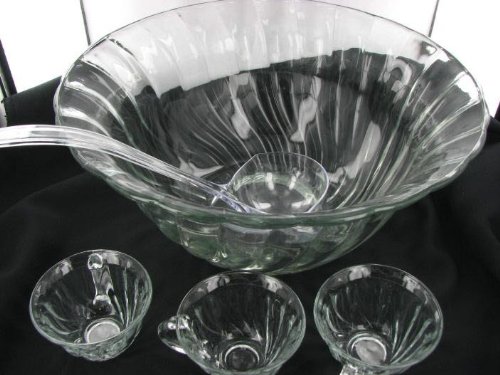 Childrens Toyshop  Kitchen & Housewares : Anchor Hocking Victoria 18-Piece Punch Set: Includes 7-Quart Punch Bowl, 8 Punch Cups, 8 Punch Cup Hooks and a Ladle.