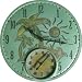 Springfield  91415 14" Poly Resin Palm Trees Clock with Thermometer