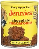 Jennie's Macaroons, Chocolate, Dairy and Gluten Free, 8-Ounce Cans (Pack of 6)