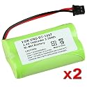 2 pack BT1007 For Uniden Home Cordless Phone Battery
