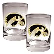 Iowa Hawkeyes NCAA 2pc Rocks Glass Set by Great American Products