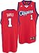 Men's Baron Davis #1 Los Angeles Clippers Embroidered NBA Swingman Basketball Jersey by Adidas (Red-(Size=SMALL)