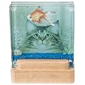 Cat and Fish 3-D Coaster Set