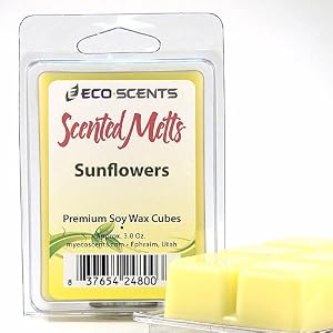 2-Pack EcoScents Scented Wax Melts - Sunflowers. Light, fresh, and summery floral...