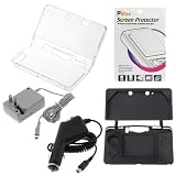 GTMax Crystal Hard Clear Case + Black Silicone Skin Rubber Soft Case + LCD  ....